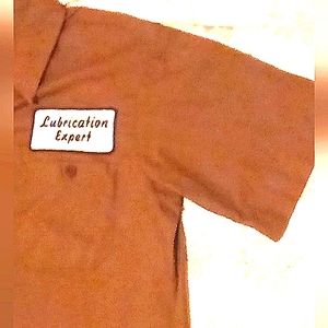 Spirit Halloween costume gray" Lubrication Expert"button up shirt M